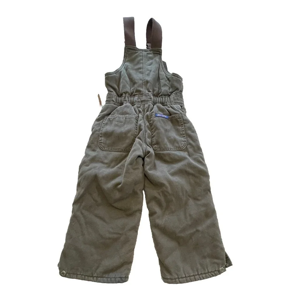 Walls Zero Zone‎ Insulated Youth Work Bib Coveralls Size 6 Regular Brown Kids